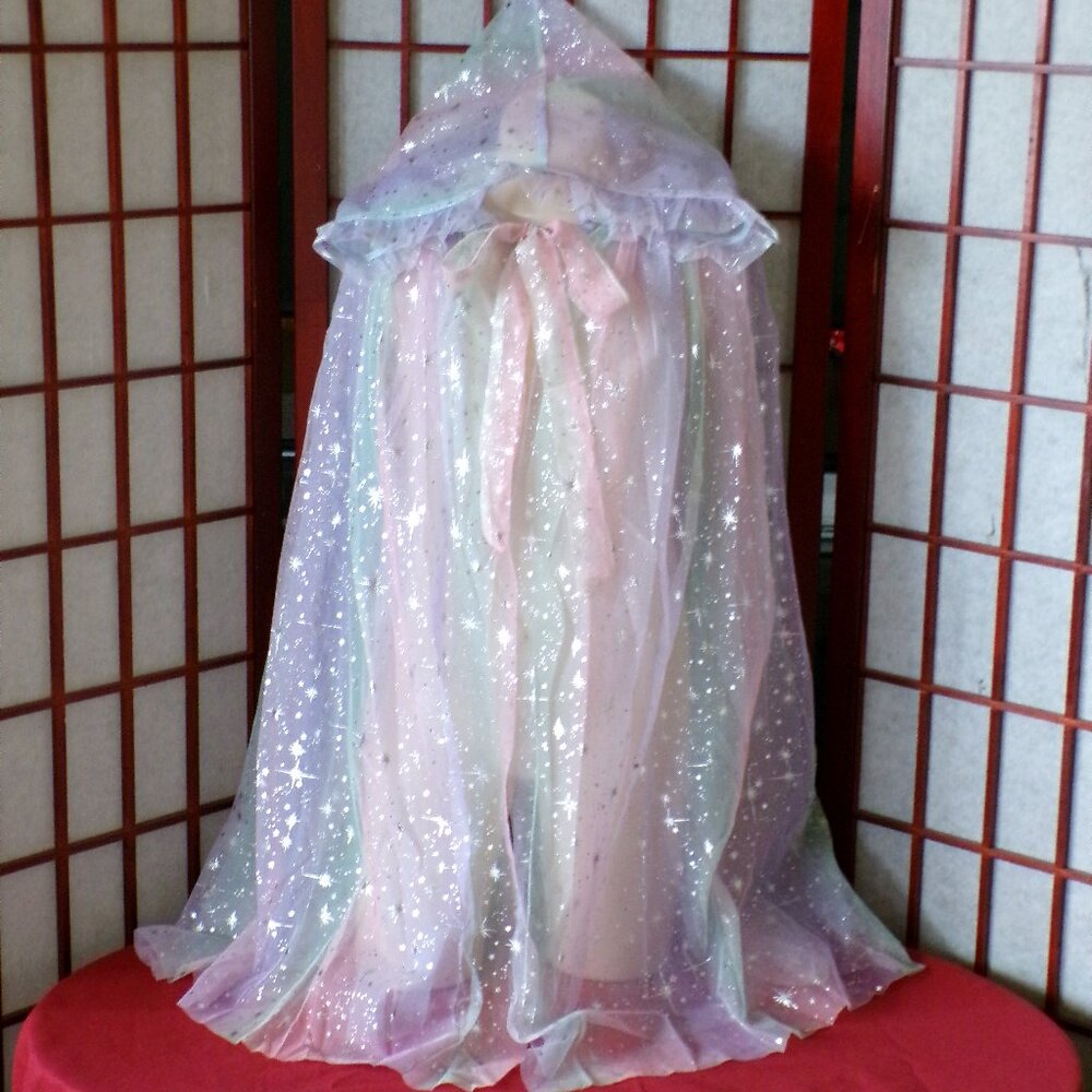 Girls Hooded PRINCESS CAPE Costume Dress Up PRICE IS FIRM - Picture 3 of 13